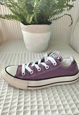 Retro Purple Canvas All Star Converse  UK4