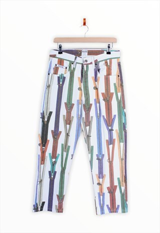 MOSCHINO VINTAGE ZIPPER PANTS 32W