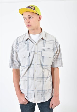 VINTAGE SHORT SLEEVE CHECKED SHIRT