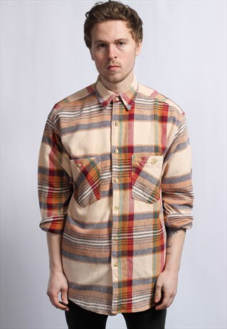 VINTAGE AZTEC FLANNEL SHIRT