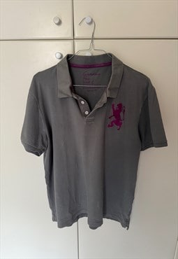 Vintage Grey Polo Shirt. Size L