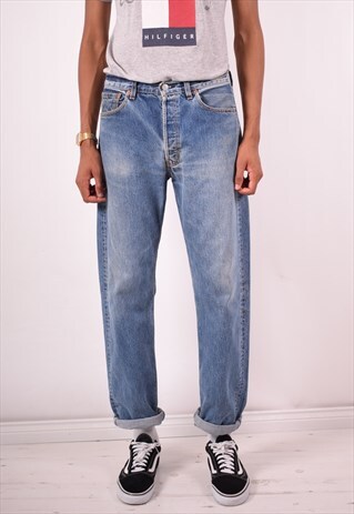LEVI'S MENS VINTAGE JEANS W32 L32 BLUE 90S