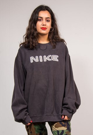 RETRO 90'S DARK GREY NIKE SWEATSHIRT JUMPER