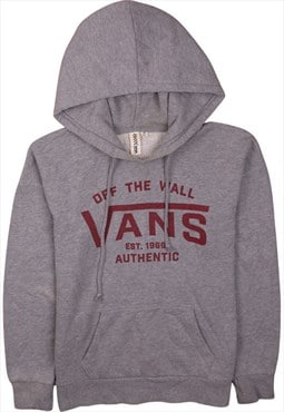 Vintage 90's VANS Hoodie Spellout Pullover Grey XSmall