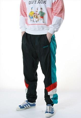 90S VTG RARE ADIDAS SHELL SPORT TROUSERS 13527