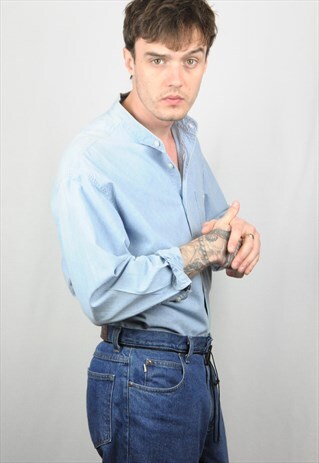 DENIM GRANDAD SHIRT