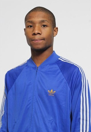 VINTAGE ADIDAS ORIGINALS TRACK JACKET BLUE