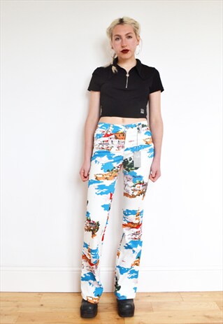 RARE DEADSTOCK BNWT ICEBERG SEQUIN FLARES TROUSERS