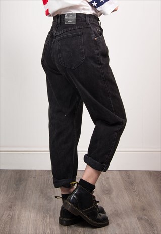 LEE 90'S BLACK MOM JEANS VINTAGE