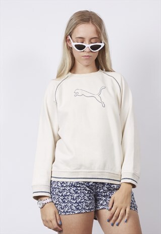 VINTAGE 90'S PUMA CREAM SWEATER