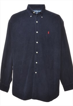 Beyond Retro Vintage Ralph Lauren Navy Corduroy Shirt - XL
