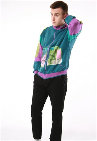 VINTAGE RARE PUMA OLDSCHOOL COTTON JACKET 13910