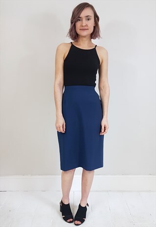 VINTAGE 90'S TEAL GREEN DEAD STOCK PENCIL SKIRT