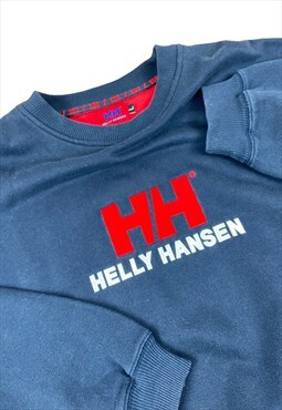 Helly Hansen Vintage 90s Navy blue sweatshirt Embroidered