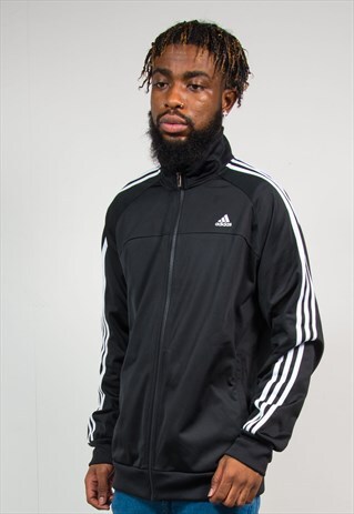 VINTAGE 90'S ADIDAS BLACK TRACKSUIT JACKET