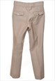 VINTAGE 1970S LIGHT BROWN TROUSERS - W28