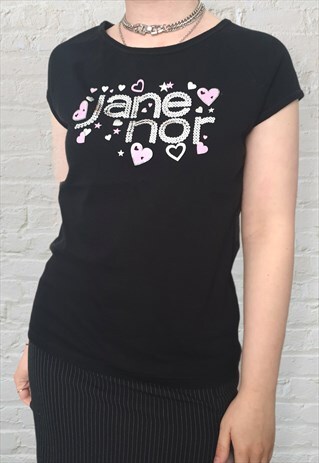 Y2K JANE NORMAN LOGO T-SHIRT