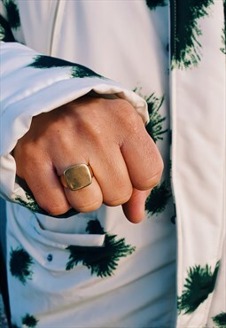 Tokyo Solid Silver  Signet Ring
