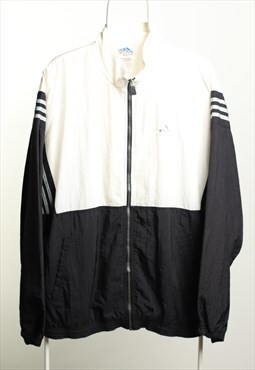 Vintage Adidas Sportswear Shell Jacket Black White Size L