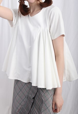 (KOREAN) MESH INSERT JERSEY TOP