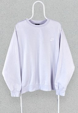 Nike Pale Pink Sweatshirt Pullover Swoosh Mens XL