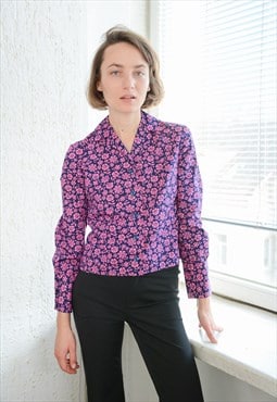 Vintage 70's Blue/Pink Cotton Shirt