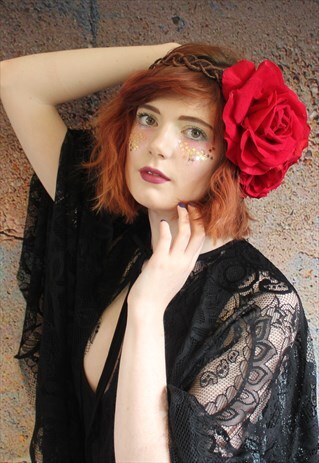 LARGE FLOWER HEADPIECE