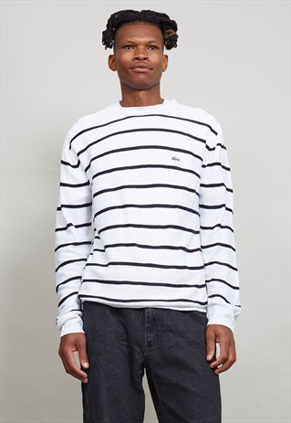 VINTAGE 80'S NAUTICAL CREWNECK LACOSTE JUMPER