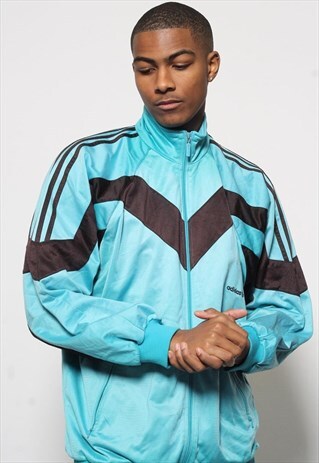VINTAGE ADIDAS TRACK JACKET BLUE