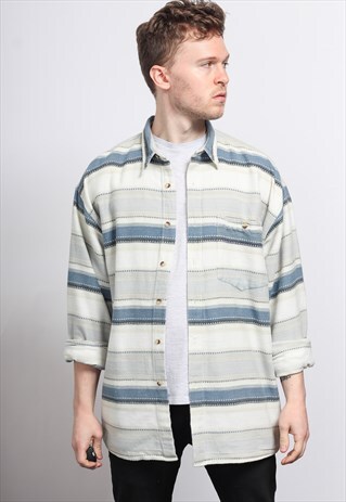 VINTAGE AZTEC PATTERNED SHIRT