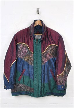 Vintage 80s Ski Jacket Purple Ladies XL
