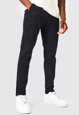 54 Floral Tapered Drawcord Trouser Jogger Pant - Black