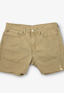 Vintage Levi's 514 Cut Off Denim Shorts Beige W34 BV20311