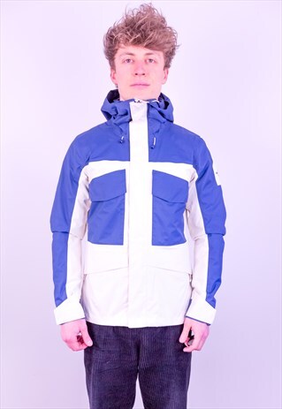 VINTAGE THE NORTH FACE JACKET IN WHITE & BLUE