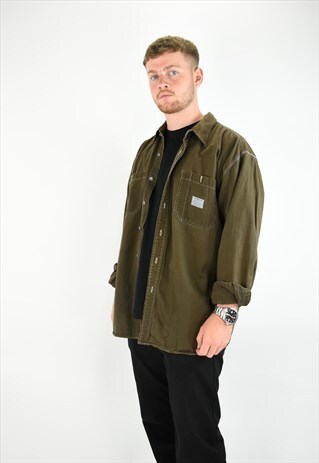 ARMY GREEN LEVI'S LONG SLEEVE SHIRT