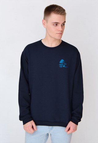 NAVY PINEAPPLE OCEAN (BLUE) SWEATSHIRT