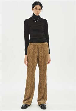 Python corduroy bootscut pants
