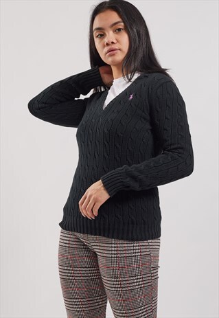 VINTAGE RALPH LAUREN V-NECK JUMPER