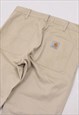 VINTAGE CARHARTT BAGGY CARGO TROUSERS IN CREAM