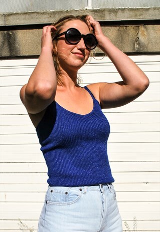 VINTAGE 90S RIBBED KNIT CAMI TOP