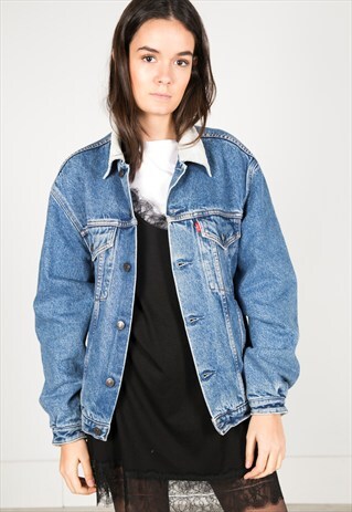 VINTAGE 80S LEVI'S WINTER BLANKET JACKET / R0242