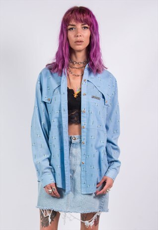 VINTAGE 90'S AZTEC PATTERN SHIRT