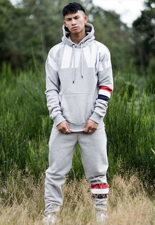 MANOR TRACKSUIT HOODIE - STONE GREY