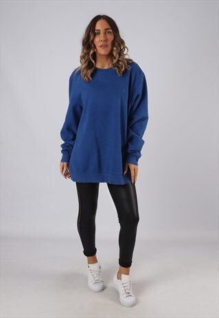 SWEATSHIRT JUMPER OVERSIZED PLAIN LONG IZOD UK 16 - 18 (HW5N