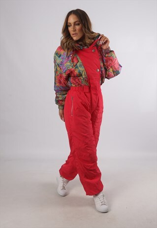 VINTAGE ETIREL FULL SKI SUIT SNOW SPORTS UK L 14 (K93J)