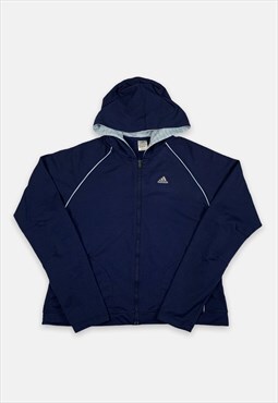 Vintage Adidas navy zip hoodie