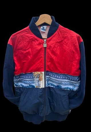 VINTAGE BLOCK COLOUR REWORK TRACK TOP 