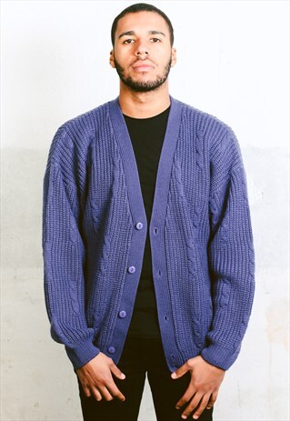 VINTAGE 90S CHUNKY KNIT CARDIGAN