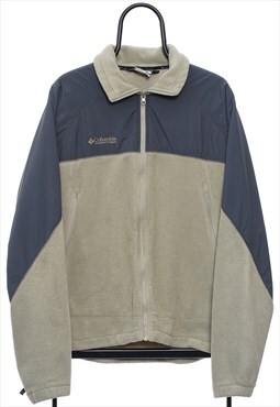 Vintage Columbia Beige Fleece Jacket Mens
