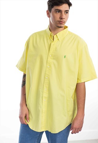 VINTAGE POLO RALPH LAUREN LOGO SHIRT 90S XL 8.1